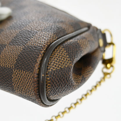 Louis Vuitton Eva Damier, Brown, Canvas, Handbag