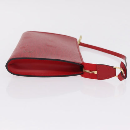 Louis Vuitton Pochette Accessoires Epi Leather, Red, Leather, Clutch