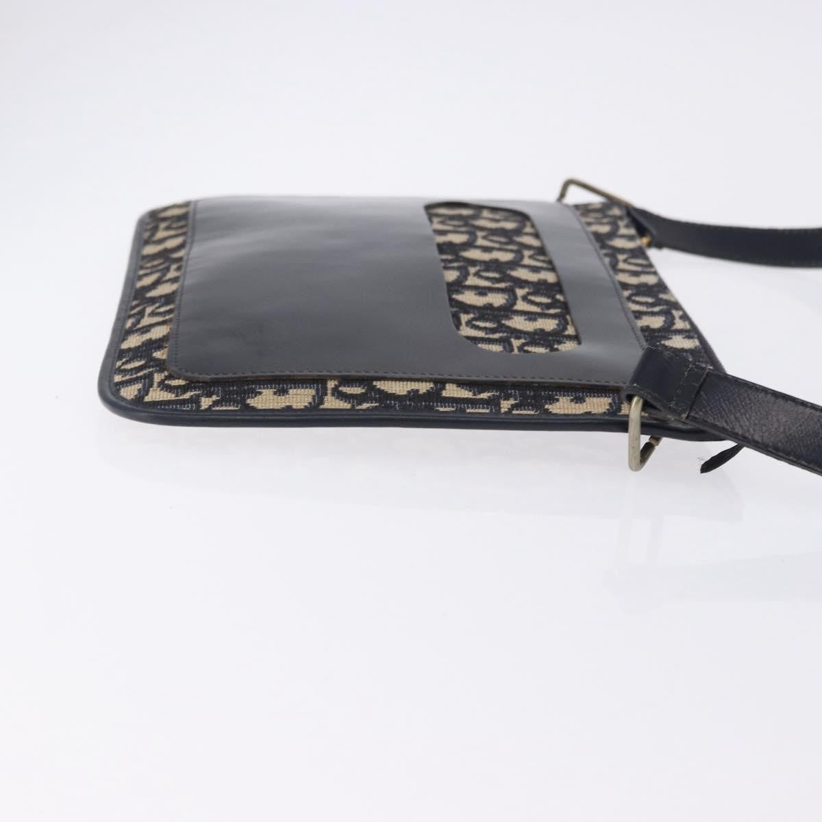 Christian Dior Trotter shoulder Canvas, Navy, Canvas, Handbag