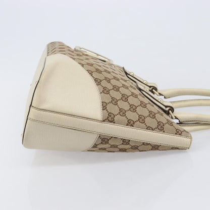 Gucci Horsebit Handle GG Canvas, Beige, Canvas, Tote Bag
