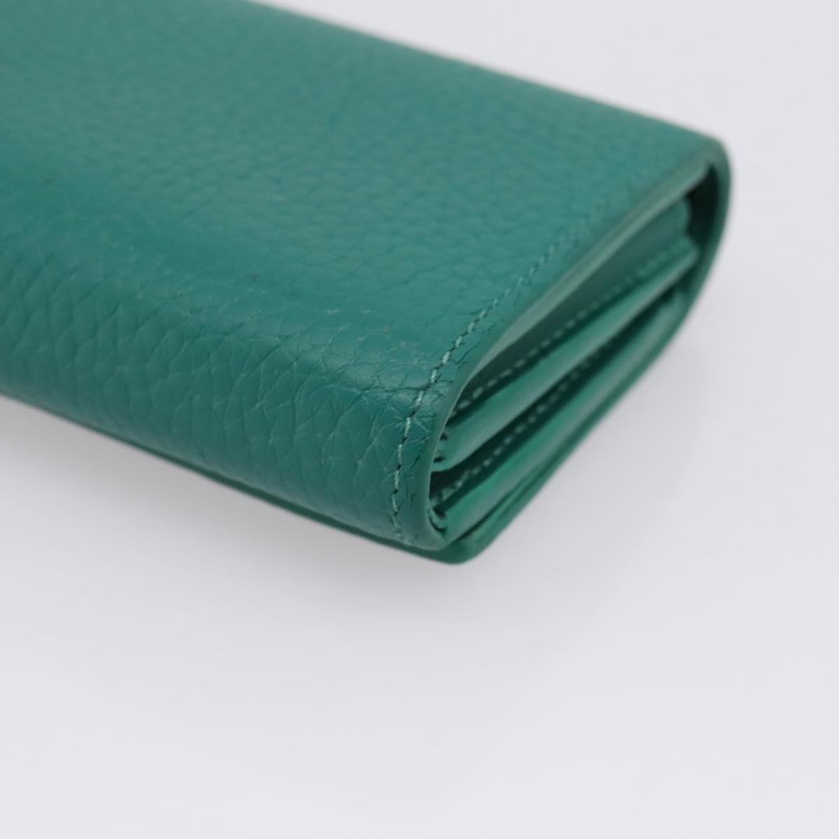 Louis Vuitton Capucines Leather, Green, Leather, Wallet