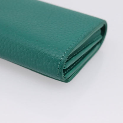 Louis Vuitton Capucines Leather, Green, Leather, Wallet