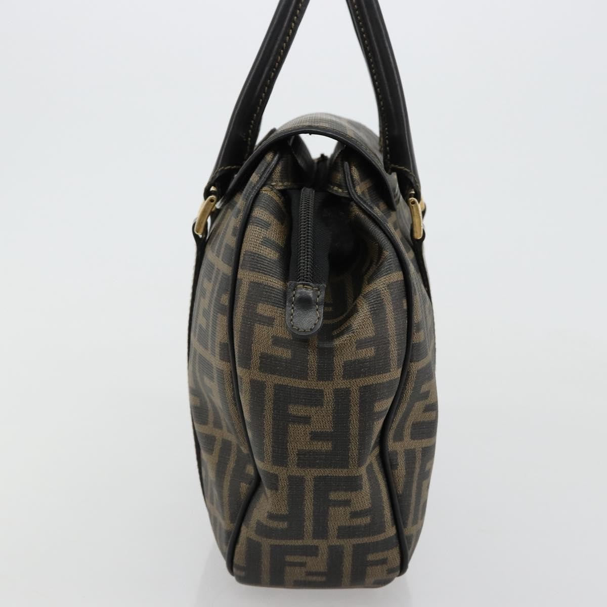 Fendi Vintage Zucca Canvas, Brown, Canvas, Tote Bag