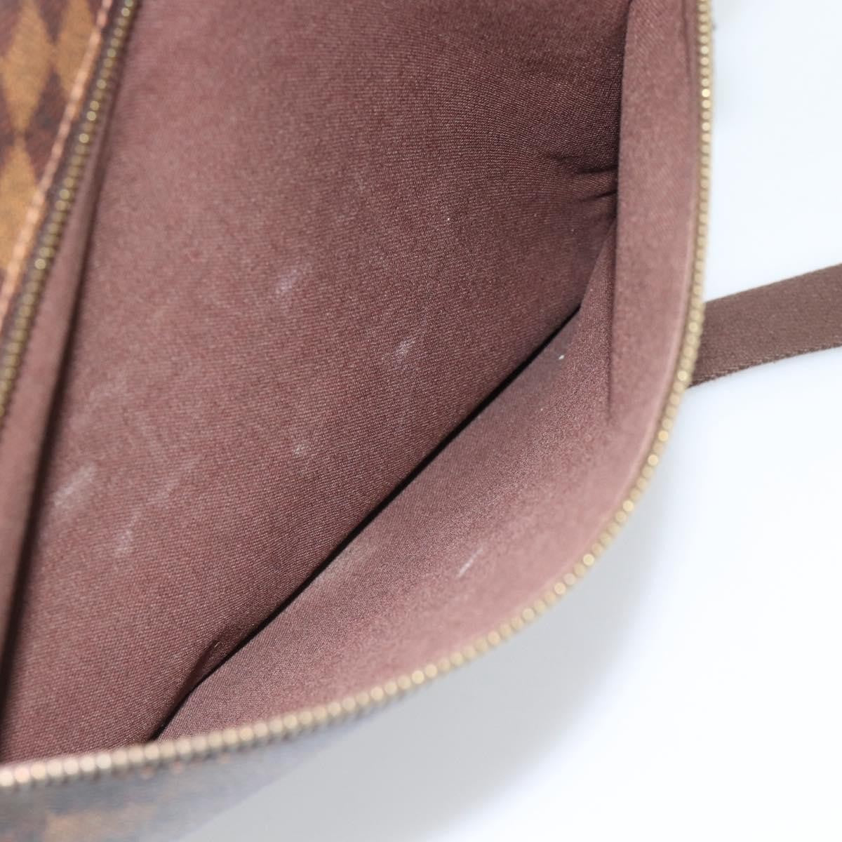 Louis Vuitton Brooklyn Damier Ebene, Brown, Canvas, Shoulder Bag