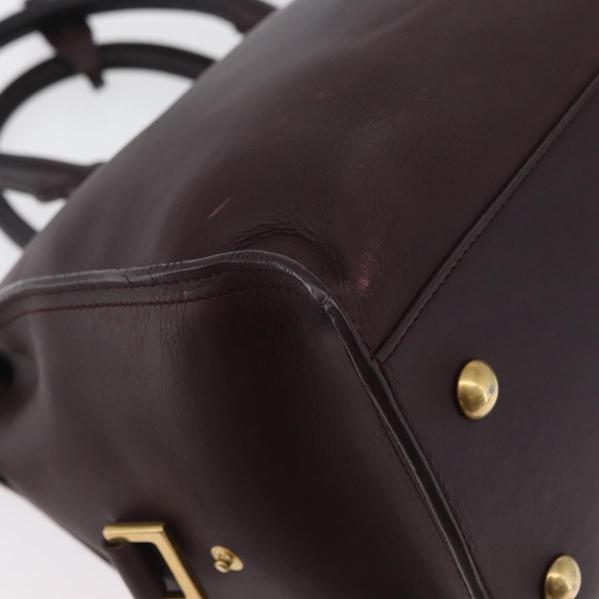 Saint Laurent Classic Y Cabas Leather, Purple, Leather, Tote Bag