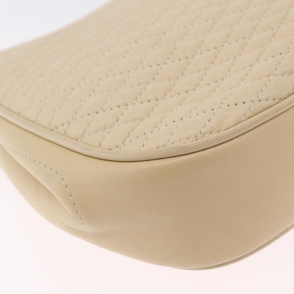 Bally Vintage Chain Quilted Leather, Neutral, Leather, Shoulder Bag