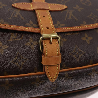 Louis Vuitton Saumur Monogram, Brown, Canvas, Shoulder Bag