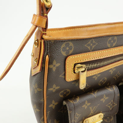 Louis Vuitton Hudson Monogram Canvas, Brown, Canvas, Handbag