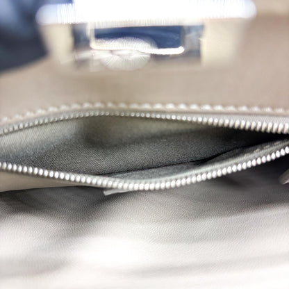 Fendi Peekaboo Soft Leather, Beige, Leather, Handbag