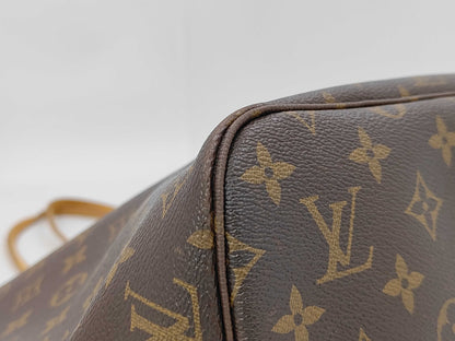 Louis Vuitton Neverfull Monogram, Brown, Canvas, Tote Bag