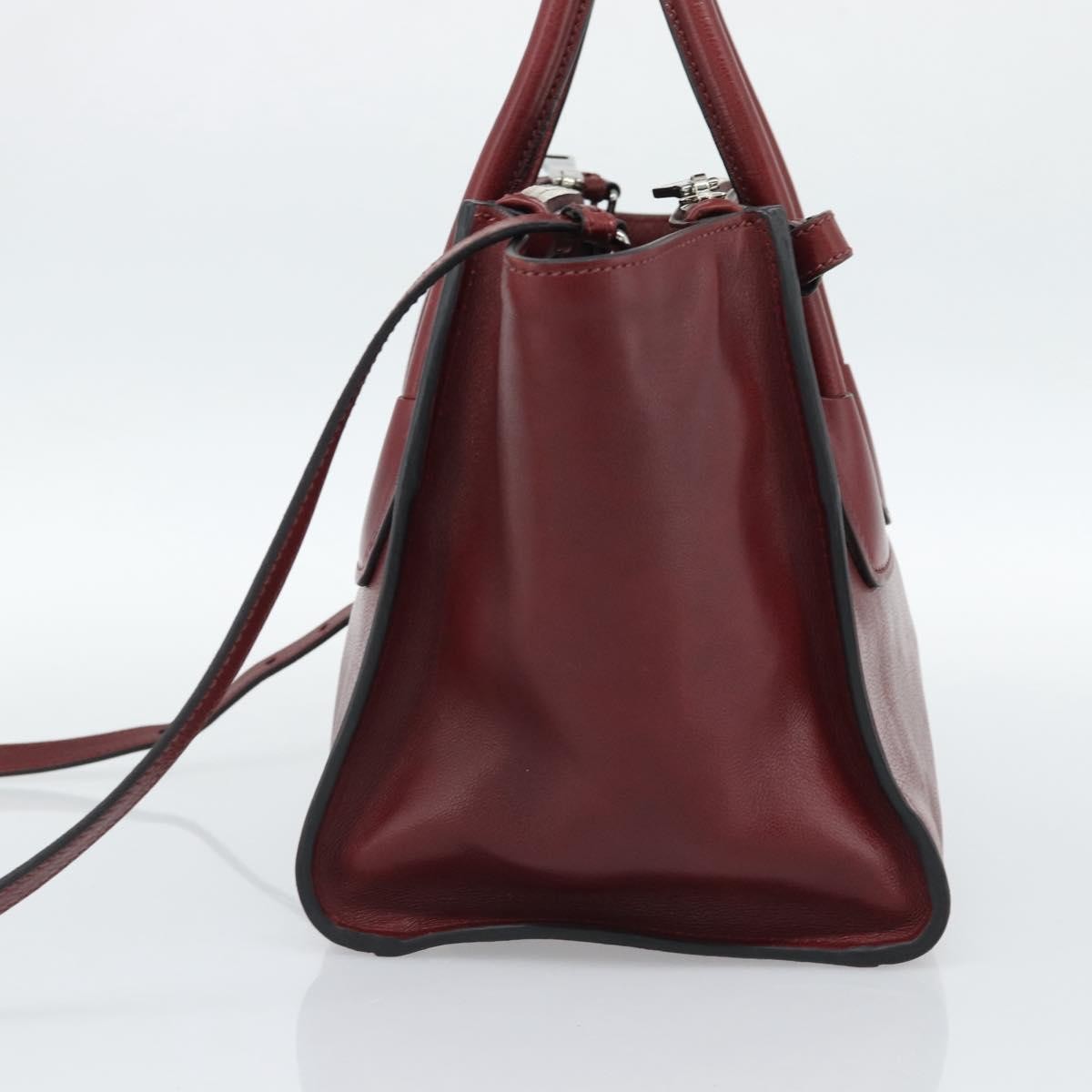 Prada Double Zip Lux Saffiano Leather, Red, Leather, Tote Bag
