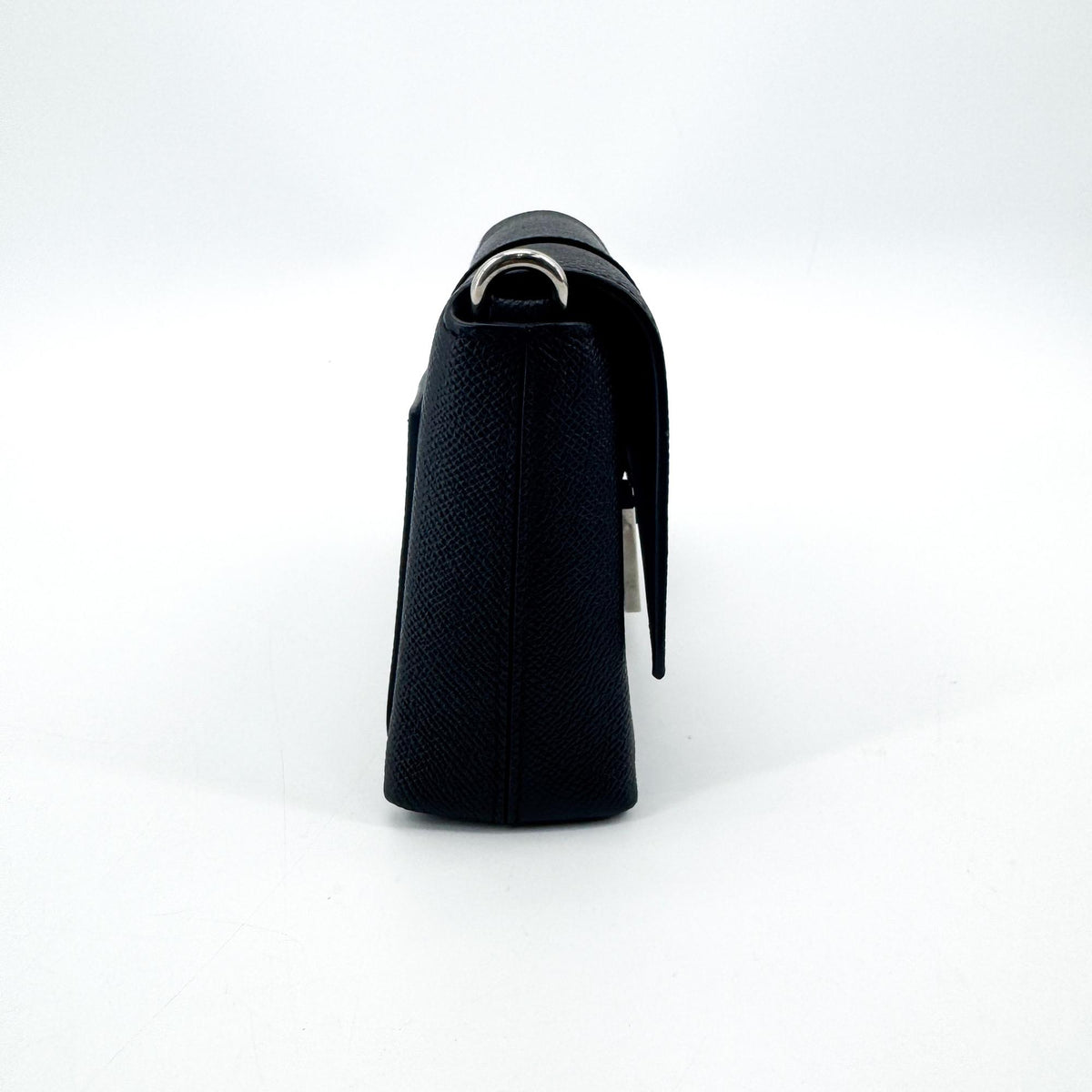 Balenciaga Hourglass Chain Leather, Black, Leather, Shoulder Bag