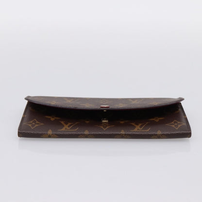 Louis Vuitton Emilie Monogram Canvas, Brown, Canvas, Wallet