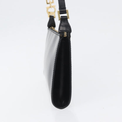 Salvatore Ferragamo Gancini Leather, Black, Leather, Crossbody Bag