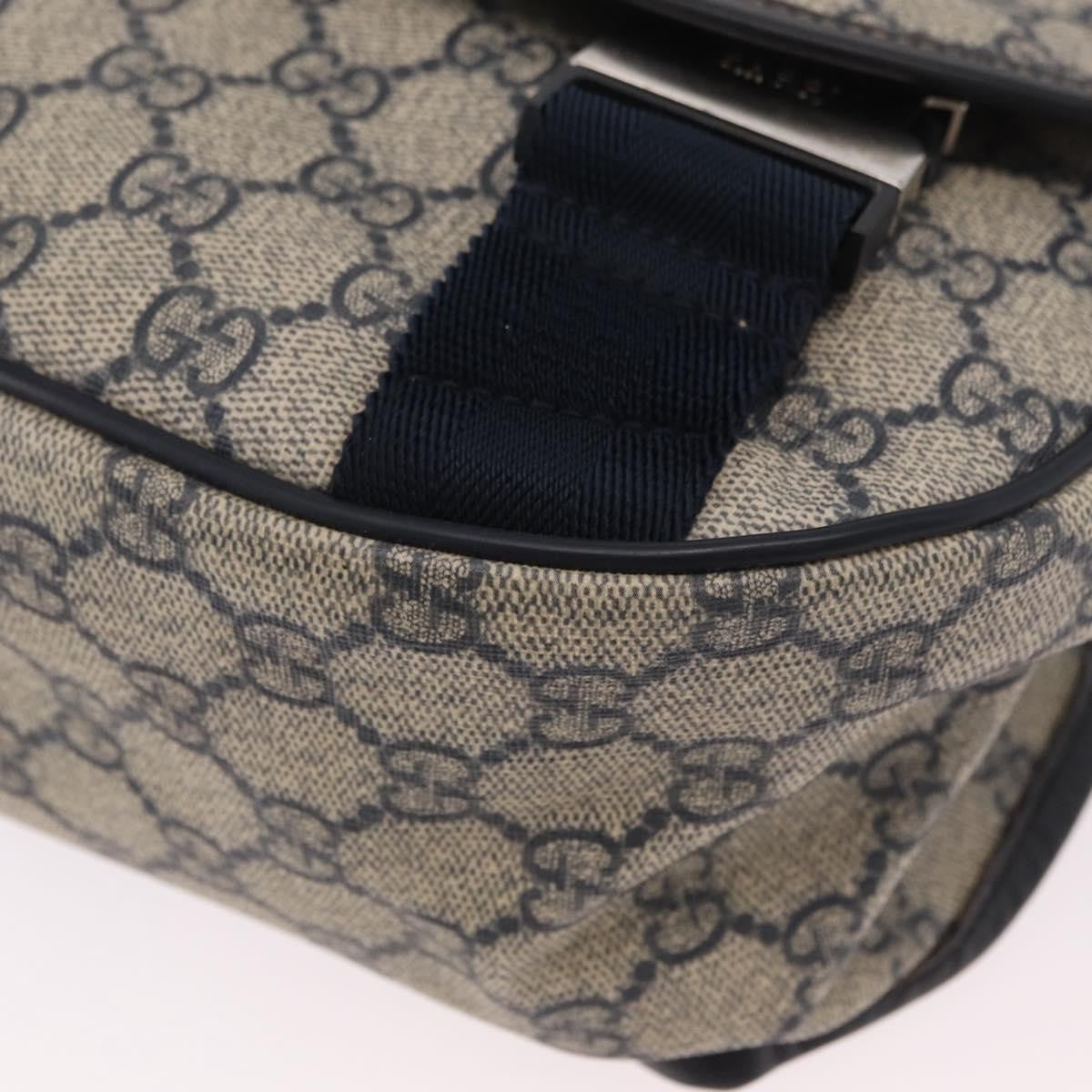 Gucci GG Messenger GG Coated Canvas, Navy, PVC, Shoulder Bag