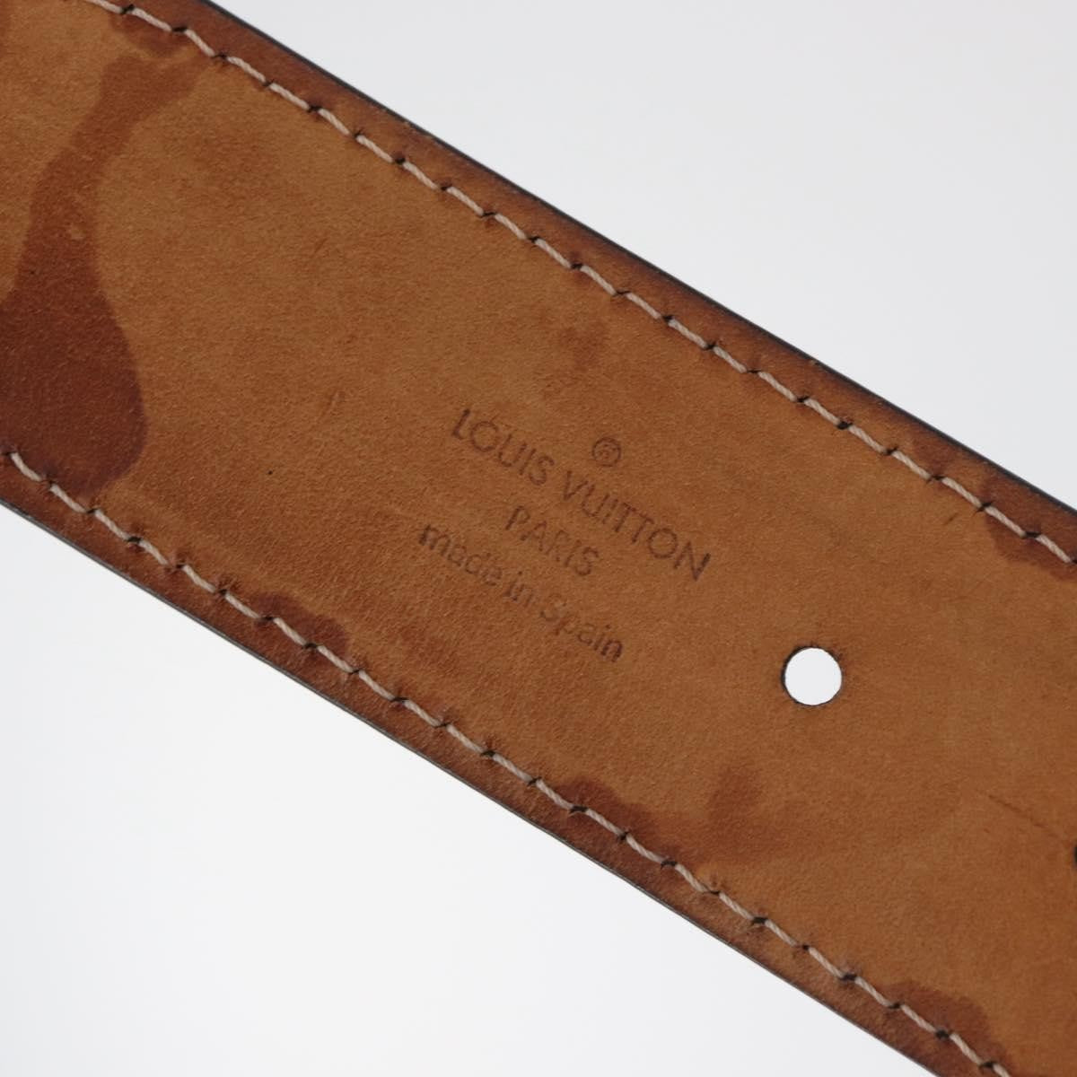 Louis Vuitton Perforated Leather Belt Perforated LV Monogram Leather, Black, Leather, Belt