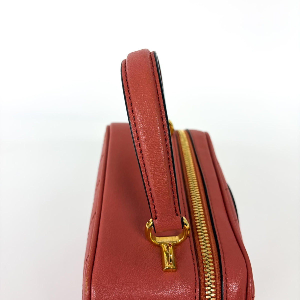 Gucci Blondie NM Top Handle Leather, Pink, Leather, Handbag