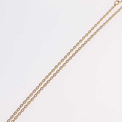 Christian Dior Logo Heart Pendant Metal, Gold, Metal, Necklace