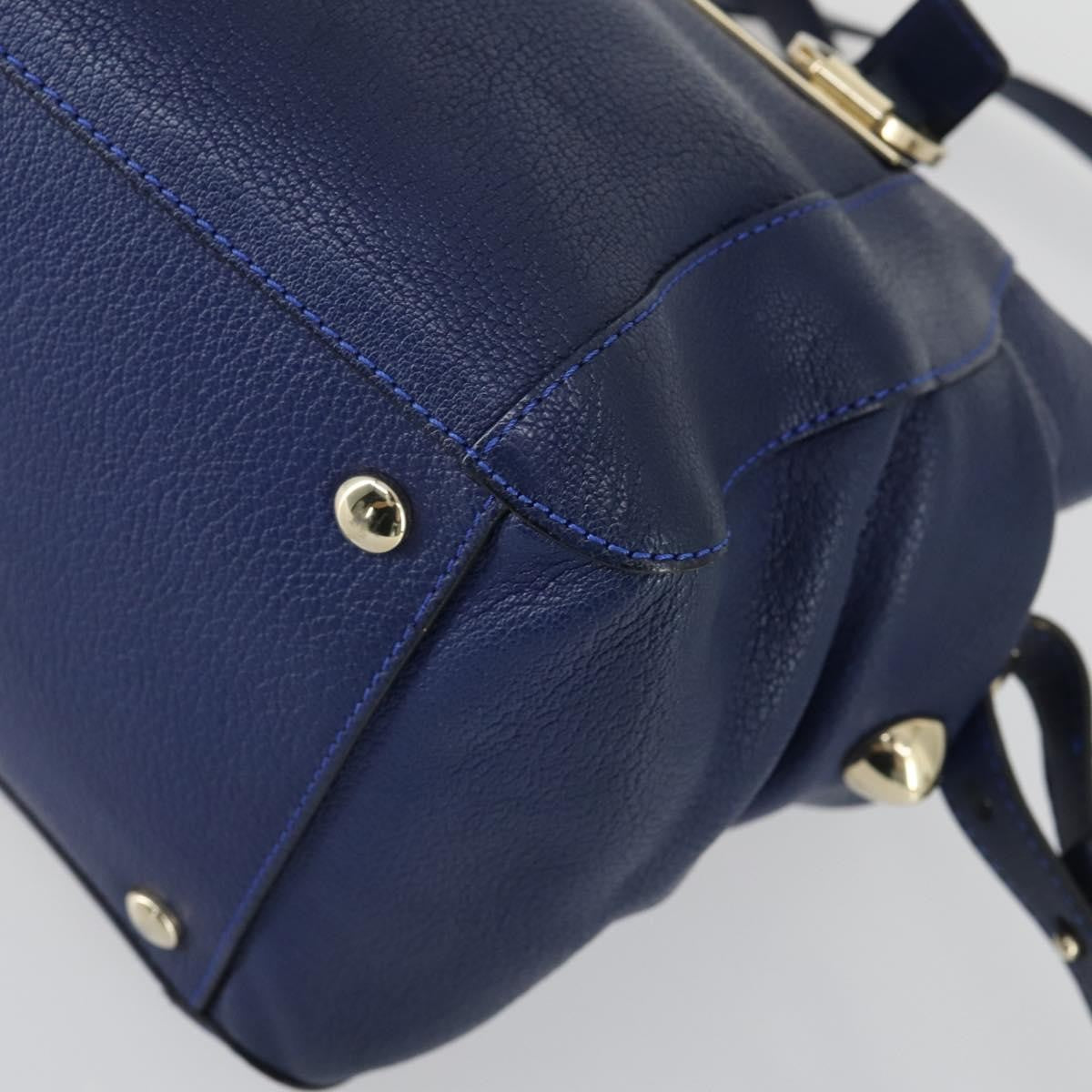 Chloe Bridget Convertible Satchel Leather, Navy, Leather, Handbag