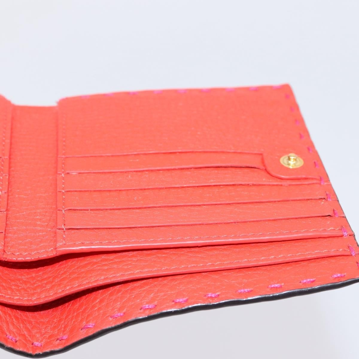 Fendi Selleria Peekaboo Leather, Pink, Leather, Wallet