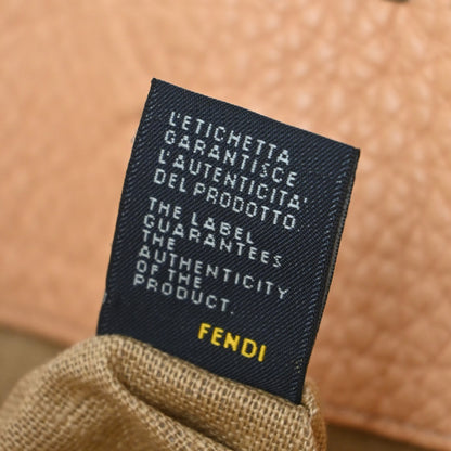 Fendi Roll Selleria Leather, Orange, Leather, Tote Bag