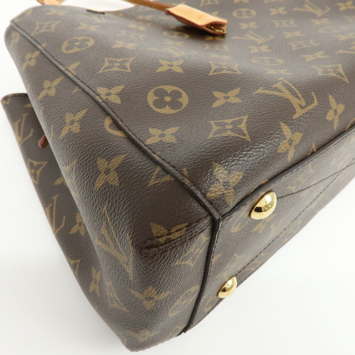 Louis Vuitton Montaigne Monogram Canvas, Brown, Canvas, Handbag
