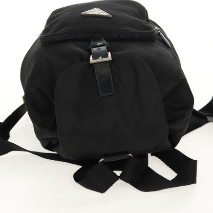 Prada Front Pocket Tessuto, Black, Nylon, Backpack