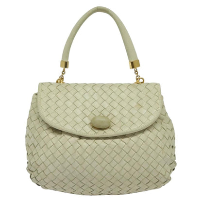 Bottega Veneta Intrecciato Handbag Intrecciato, White, Leather, Handbag