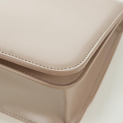Bottega Veneta BV Classic Textured Calfskin, Beige, Leather, Handbag