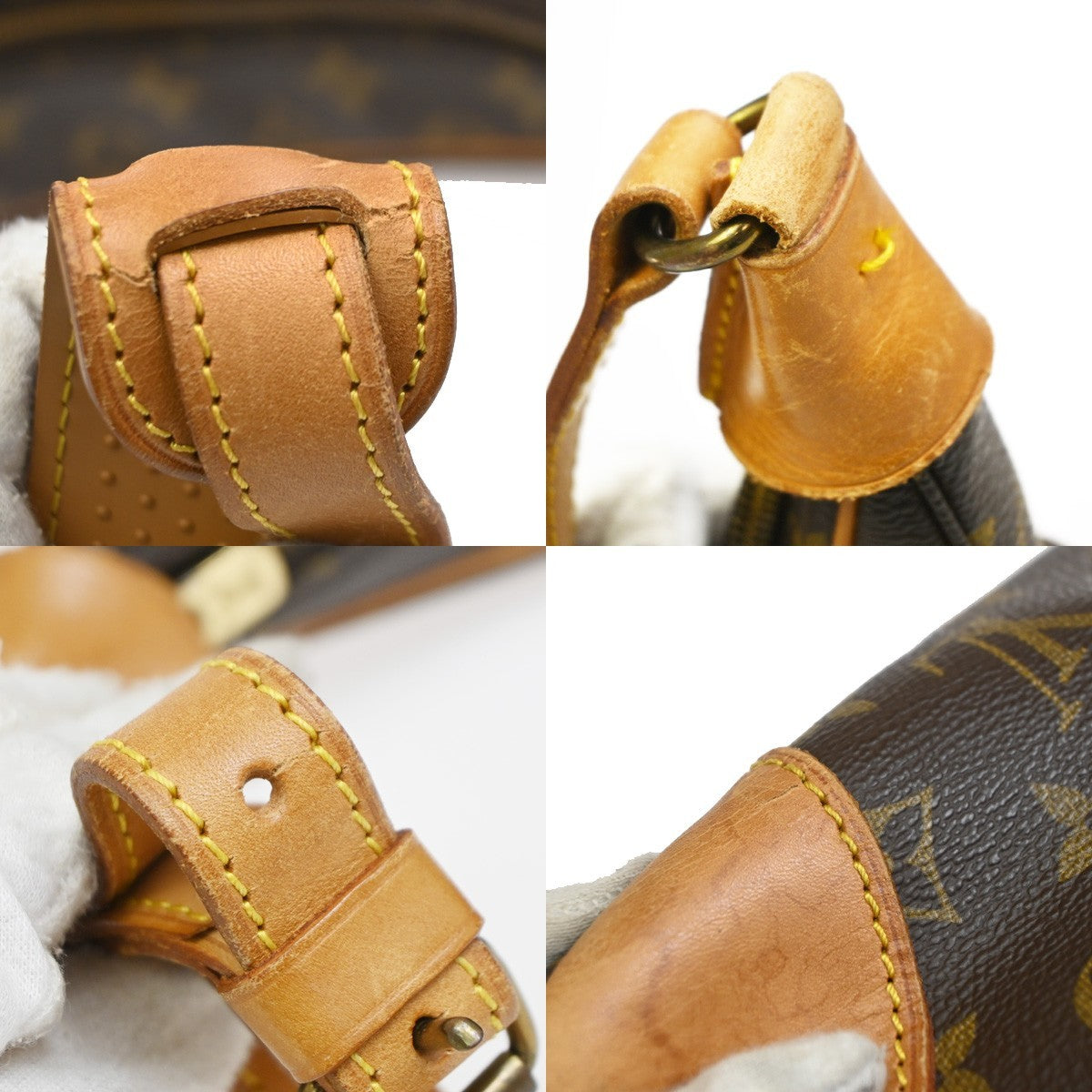 Louis Vuitton Boulogne Monogram Canvas, Brown, Canvas, Handbag