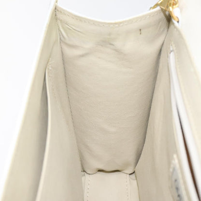 Givenchy Vintage 4G Leather, White, Leather, Shoulder Bag
