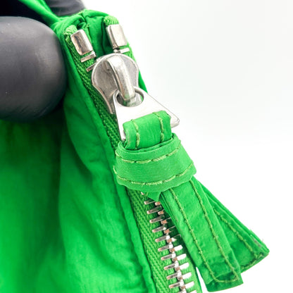 Bottega Veneta Padded Tech Cassette Intrecciato Nylon, Green, Nylon, Crossbody Bag