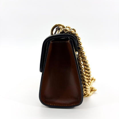 Gucci Padlock GG Coated Canvas and Leather, Black, Leather, Shoulder Bag