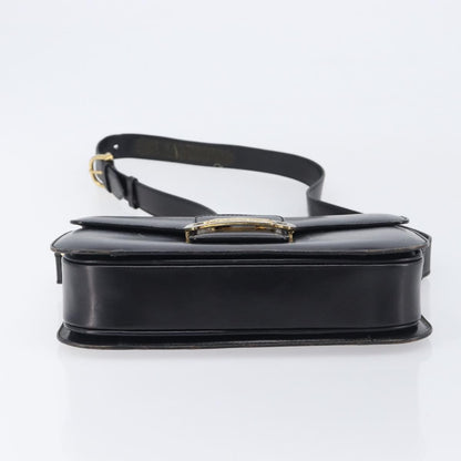 Celine Horse Carriage Leather, Black, Leather, Shoulder Bag