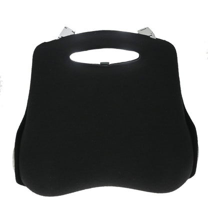 Chanel Millennium 2005 Jersey, Black, Canvas, Handbag