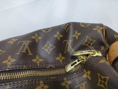 Louis Vuitton Keepall Monogram, Brown, Canvas, Travel Bag