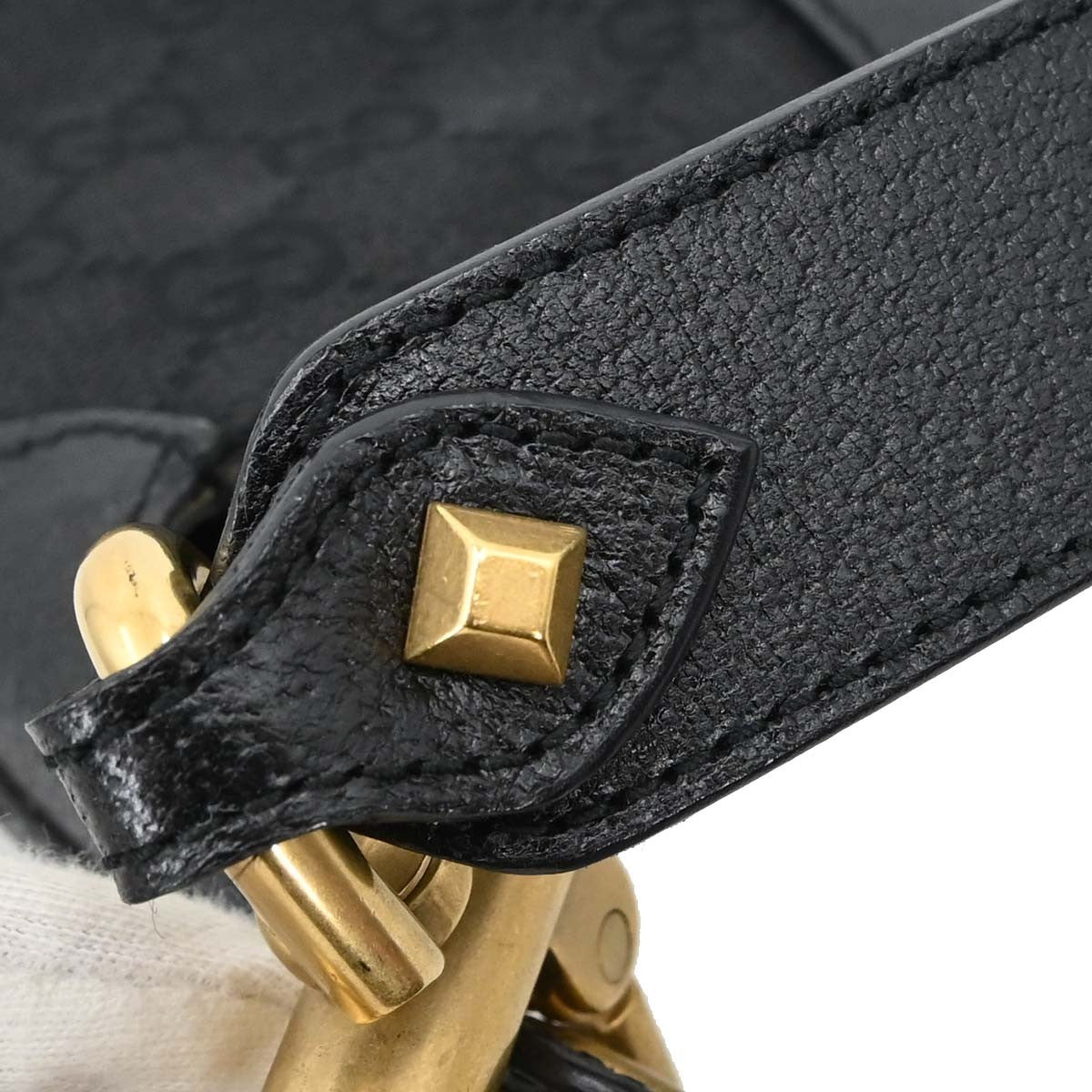 Gucci Piston Lock Jackie Hobo GG Canvas, Black, Canvas, Shoulder Bag