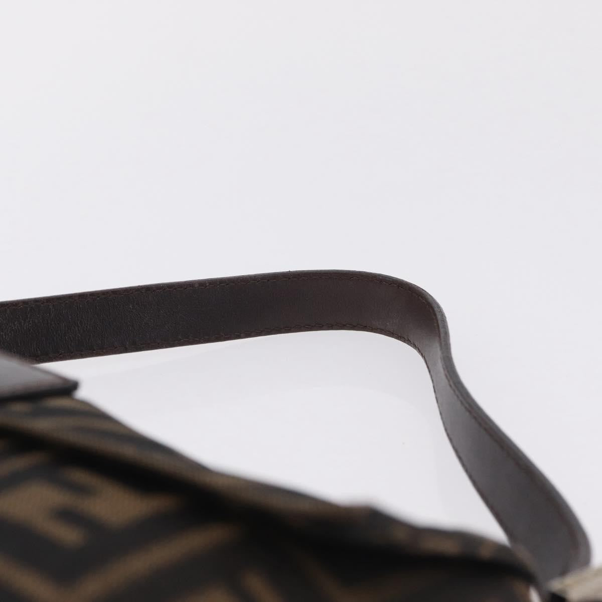 Fendi Baguette Zucca Canvas, Brown, Canvas, Handbag