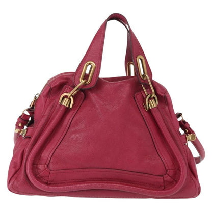 Chloe Paraty Handbag Quilted Leather, PINK, LEATHER, Handbag
