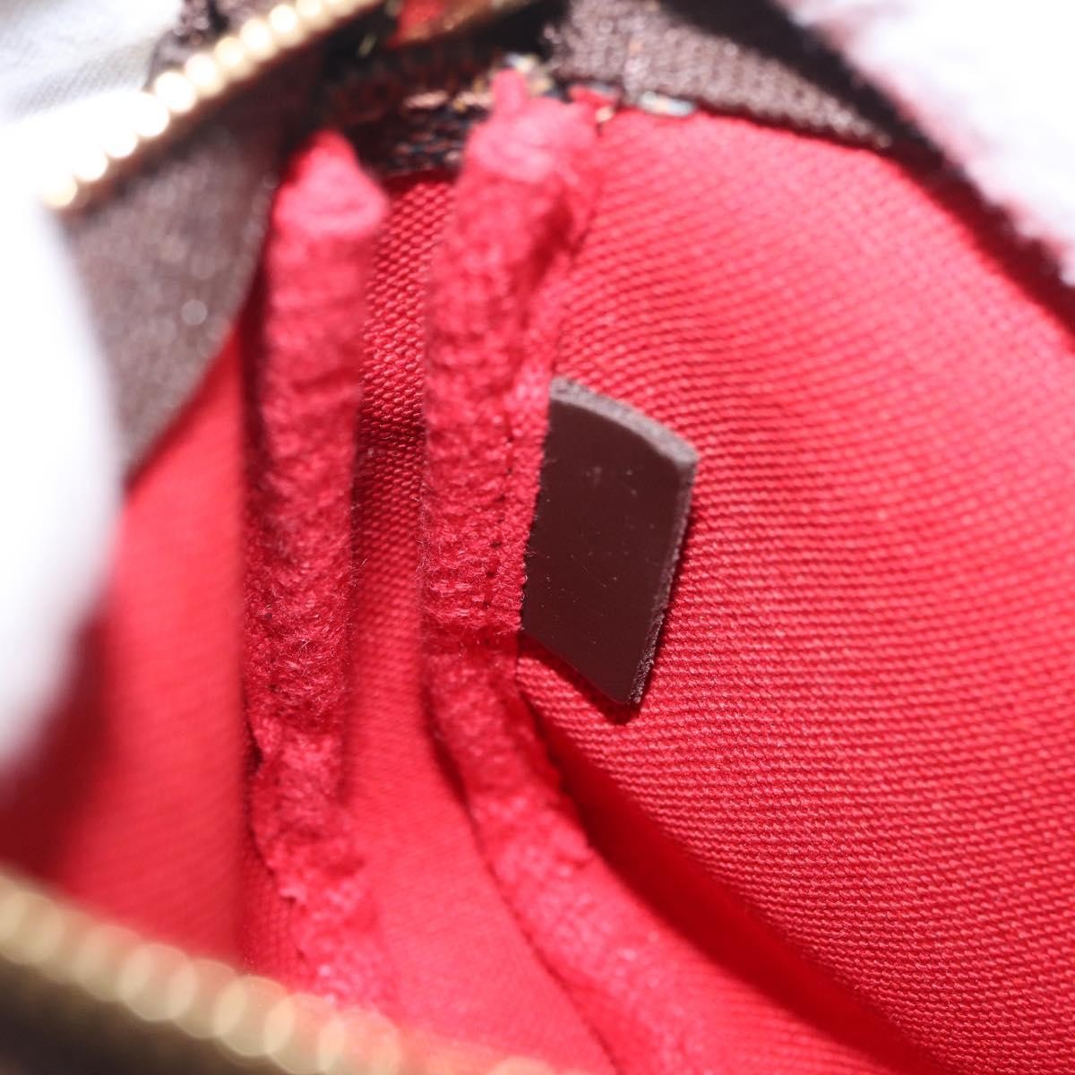 Louis Vuitton Pochette Accessoires Damier, Brown, Canvas, Clutch