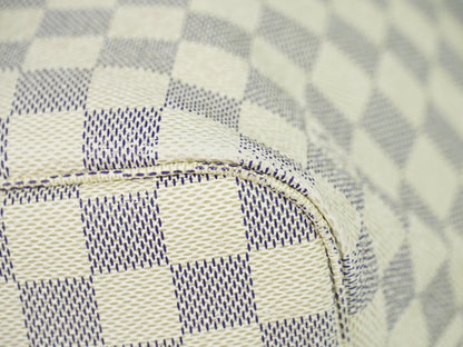 Louis Vuitton Neverfull Damier, White, Canvas, Tote Bag