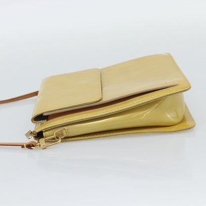 Louis Vuitton Mott Monogram Vernis, Beige, Patent Leather, Clutch