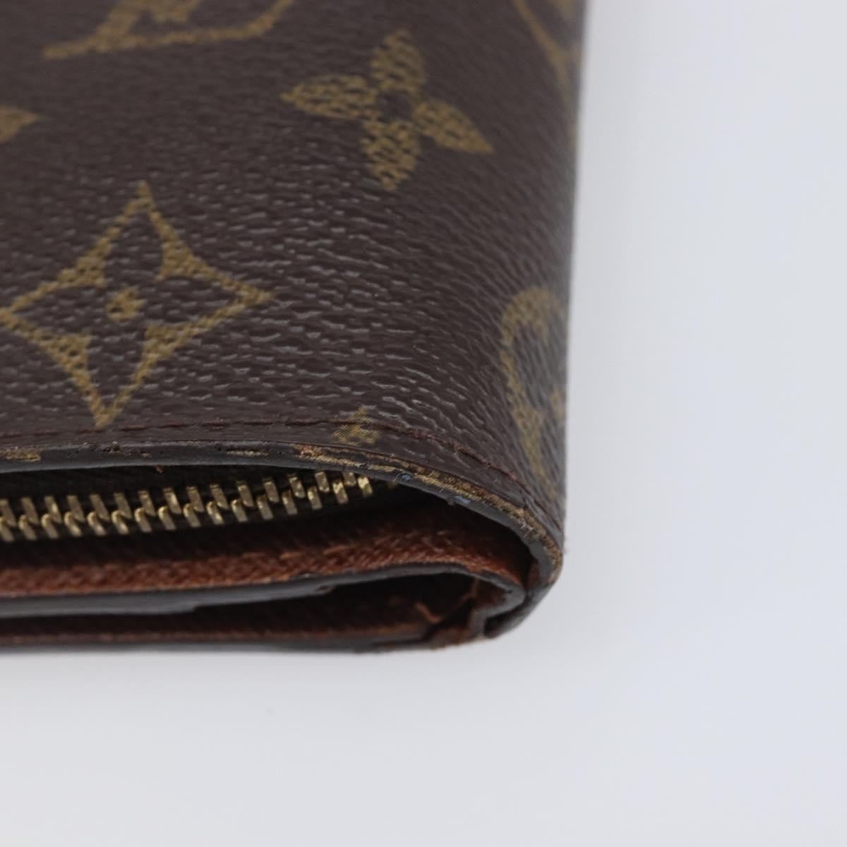 Louis Vuitton Compact Zippe Monogram Canvas, Brown, Canvas, Wallet
