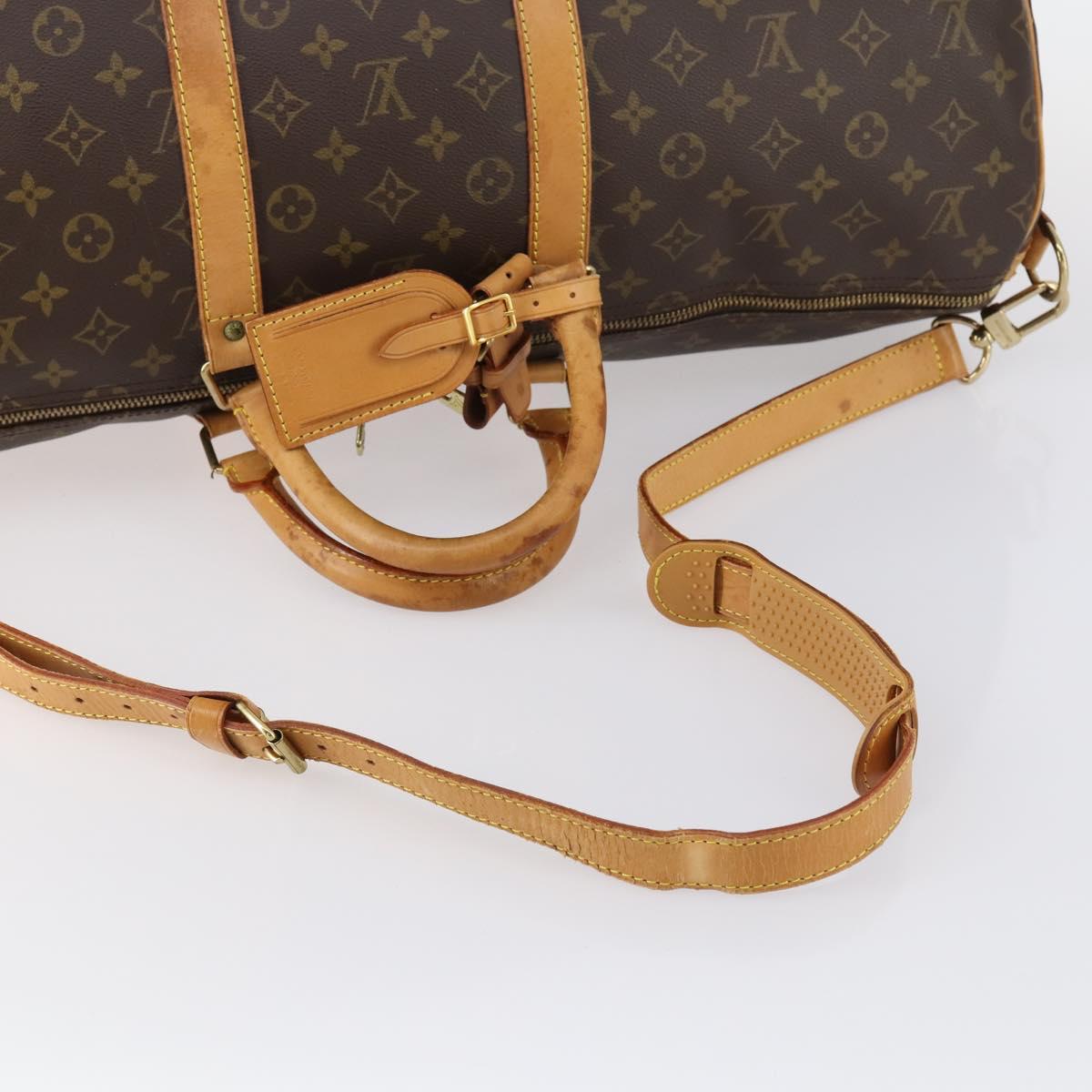 Louis Vuitton Keepall Bag Monogram Canvas, BROWN, CANVAS, Travel bag