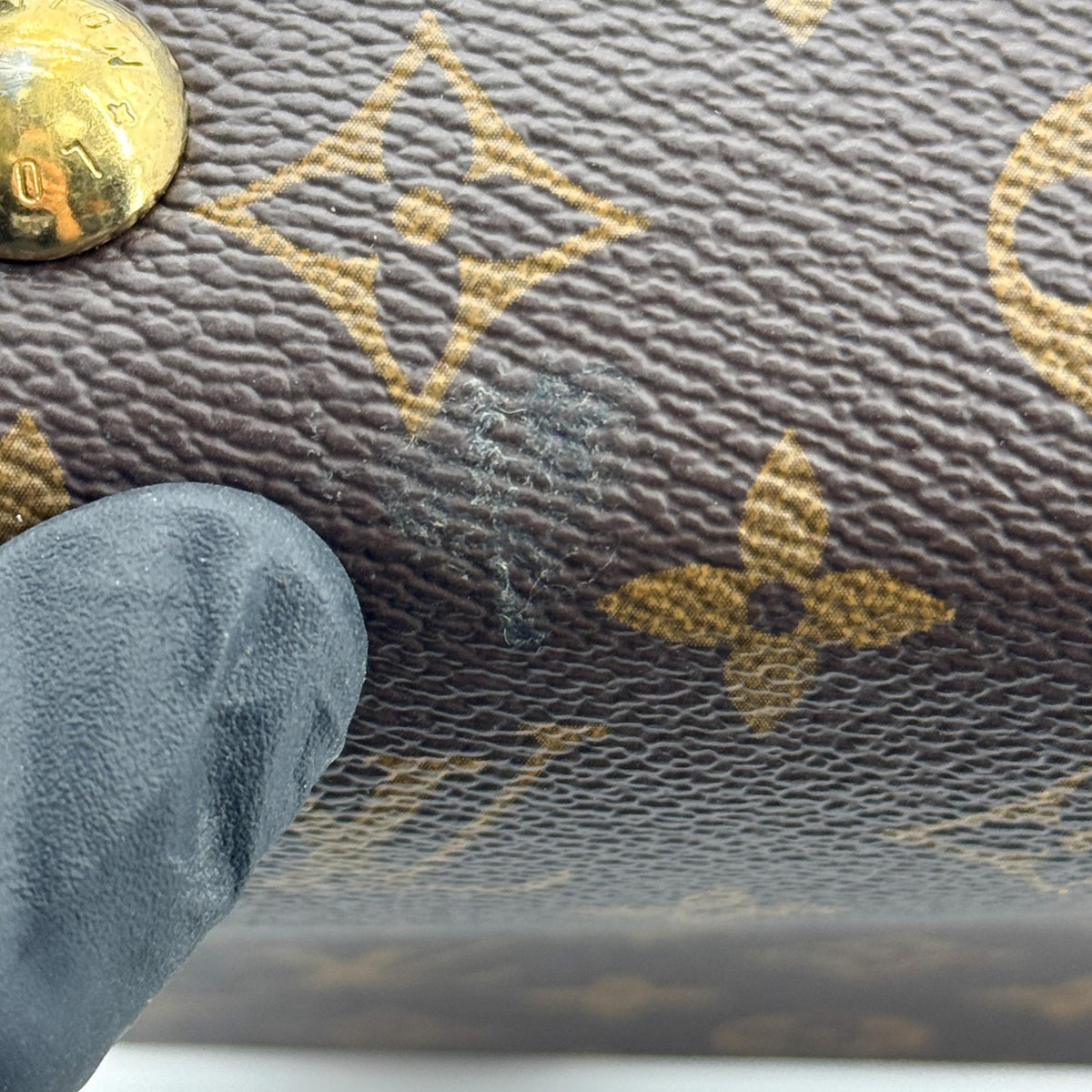 Louis Vuitton Cluny Top Handle Monogram Canvas, Brown, Canvas, Handbag