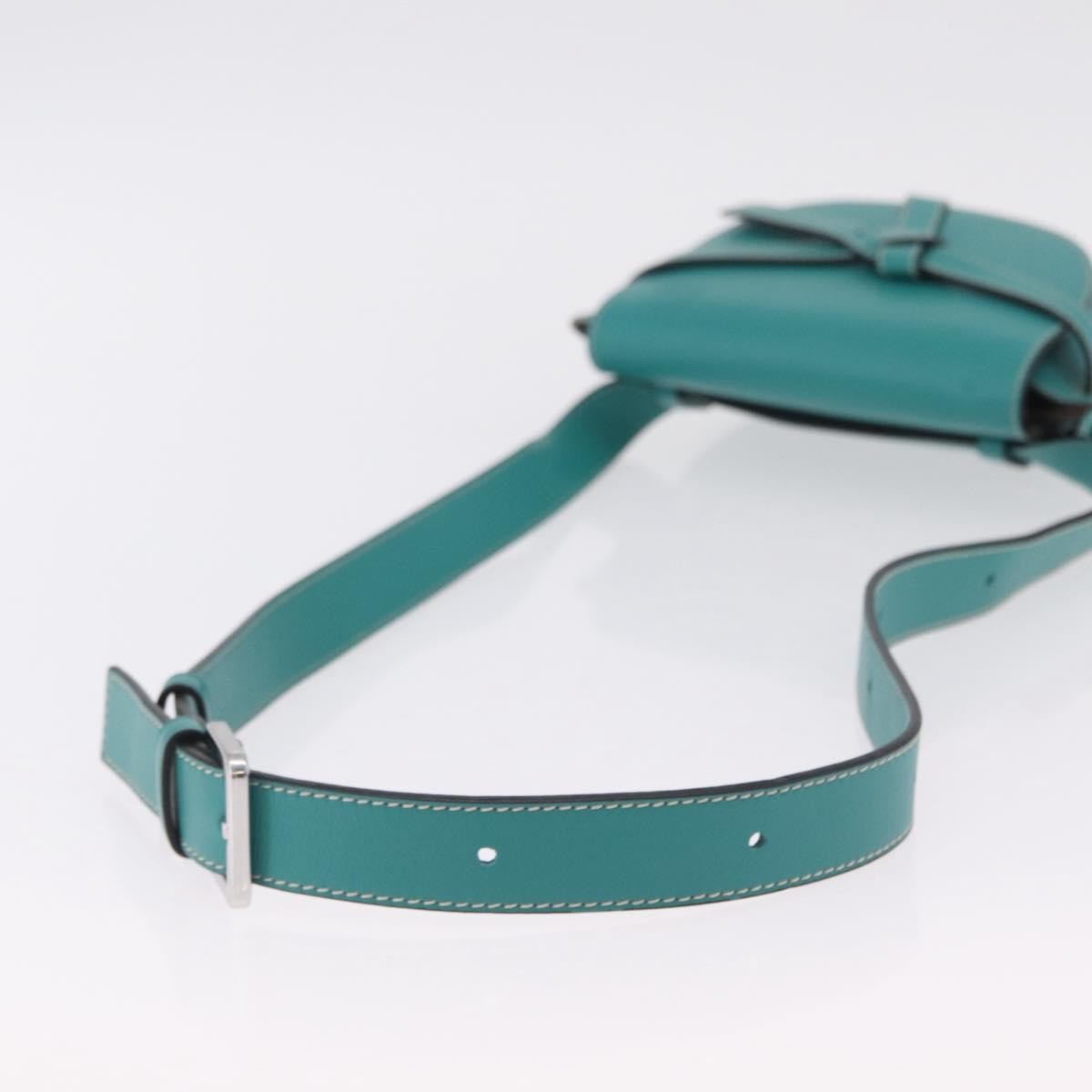 Loewe Gate Belt Leather, Green, Leather, Handbag