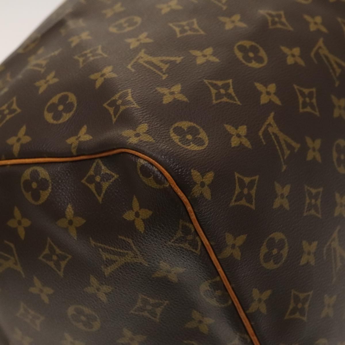 Louis Vuitton Keepall Bandouliere Bag Monogram Canvas, BROWN, CANVAS, Travel bag