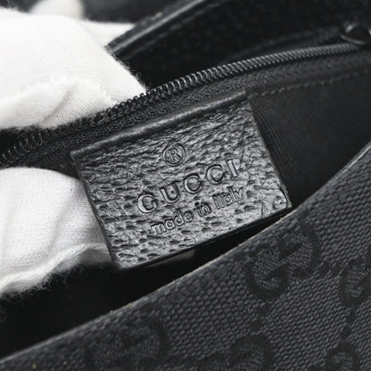Gucci Buckle Waist GG Canvas and leather, Black, Canvas, Clutch