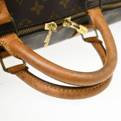Louis Vuitton Keepall Monogram Canvas, Brown, Canvas, Travel Bag
