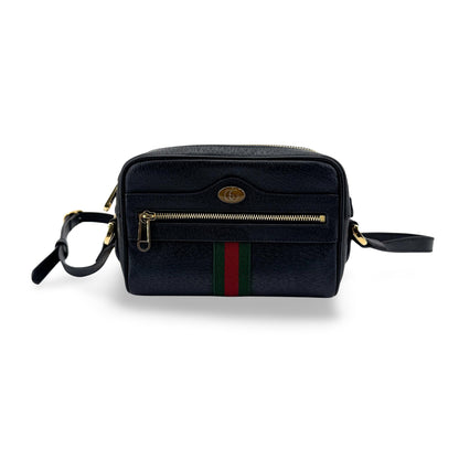 Gucci Ophidia Leather, Black, Leather, Shoulder Bag
